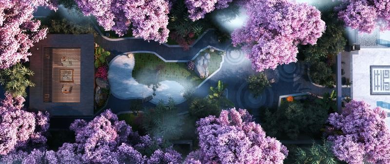 金輝項(xiàng)目院落效果圖（4）