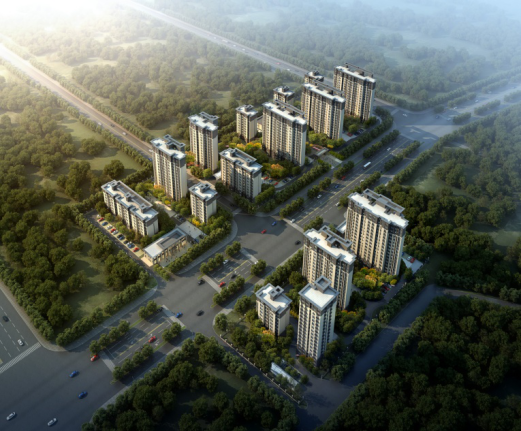 金輝·優(yōu)步星辰項(xiàng)目鳥瞰圖