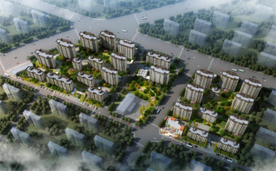 金輝優(yōu)步學府項目鳥瞰圖