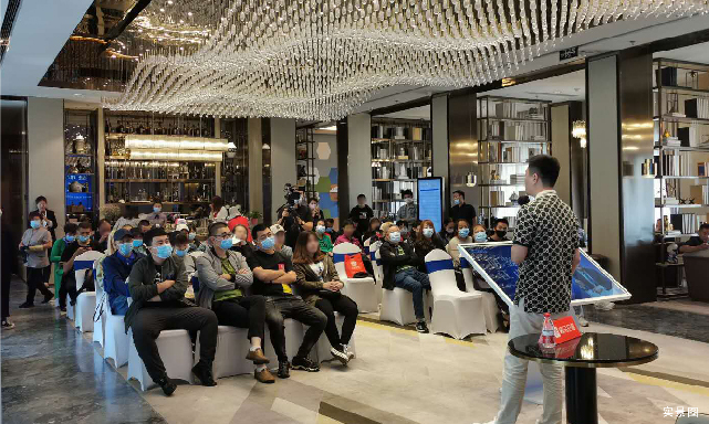金輝地產項目金輝江山云著售樓處活動現(xiàn)場